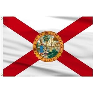 Double Sided Florida Sate Flag 4x6 FT Outdoor Flag Brass Gromets